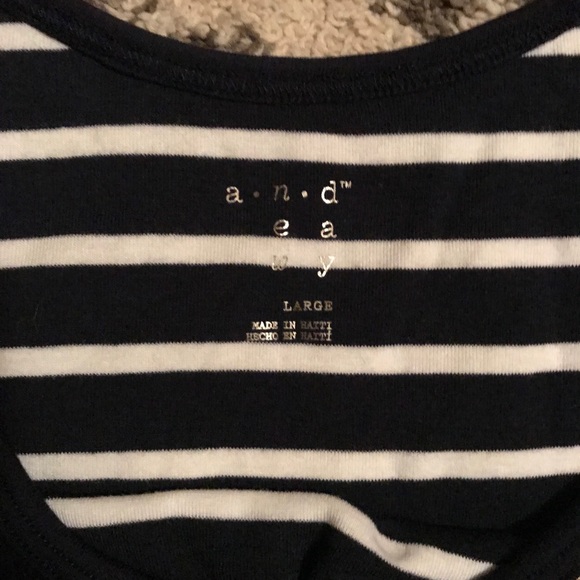 Large Tank — Navy Blue with Gold Dots - Picture 3 of 3